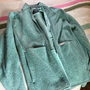 Figs Light Green Fleece Jacket